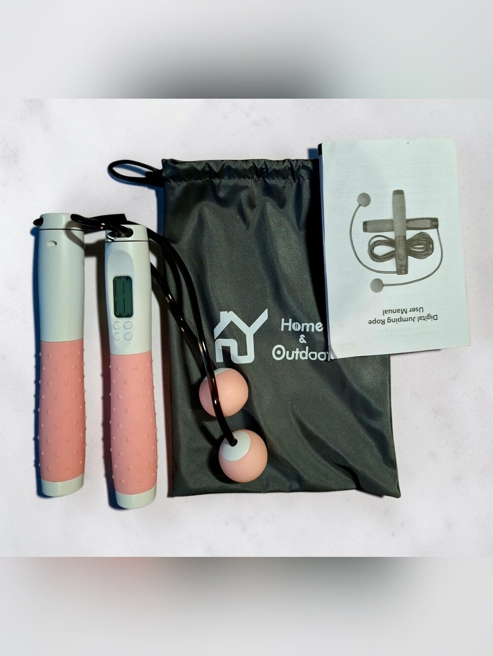 Home & Outdoor S.Y. Electronic Pink Smart Jump Rope with Digital Counter